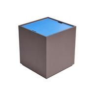 Hübsch Vault Side table/Storage Box Brown/ Blue