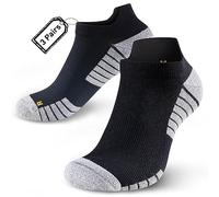 HUEGLO 3 Pairs Neuropathy Compression Socks For Women Men Neuro Ankle Trainer Running Sports Socks Non slip Plantar Fasciitis Support black