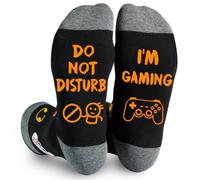 HUEGLO Birthday Funny Gifts For Men,Father's Day Gifts For Dad Grandad Husband Boyfriend Funny Novelty Socks Cotton Presents For Men (UK, Alpha, M, Regular, Regular, gaming)