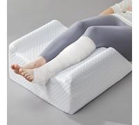 HUEIFY 8" Memory Foam Leg Pillow, Leg Elevation Pillow for Blood Circulation After Surgery, Knee Wedge Pillow for for Swelling, Back Pain, Foot Injury, Rest