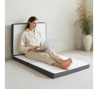 HUEIFY Tri Fold Memory Foam Foldable Mattress Single, 3 inch Folding Mattress for Guest Sleep. Portable Trifold Mat with Removable Washable Cover, Floor Sleeping Mat for Adult and Kid