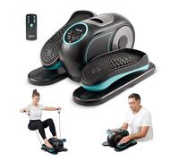 HUEIYEH Under Desk Elliptical Machine, Ellipse Leg Exerciser for Seniors, Seated Pedal Exerciser with Resistance Bands Non Slip Mat, Remote Control, 12 Adjustable Speeds for Home, Seniors, Adults
