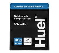 Huel Black Edition High Protein Complete Meal Replacement, 17 Meals, Cookies & Cream Flavour, 40g of Protein Per Serving, Ready Meals, Vegan Protein P