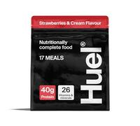 Huel Black Edition High Protein Complete Meal Replacement, 17 Meals, Strawberries & Cream Flavour, 40g of Protein Per Serving, Ready Meals, Vegan Protein Powder, Gluten-Free, Non-GMO