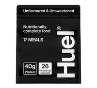Huel Black Edition High Protein Complete Meal Replacement, 17 Meals, Unflavoured and Unsweetened, 40g of Protein Per Serving, Ready Meals, Vegan Prote