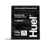 Huel Black Edition High Protein Complete Meal Replacement, 17 Meals, Unflavoured and Unsweetened, 40g of Protein Per Serving, Ready Meals, Vegan Protein Powder, Gluten-Free, Non-GMO