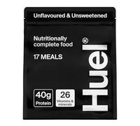 Huel Black Edition High Protein Complete Meal Replacement, 17 Meals, Unflavoured and Unsweetened, 40g of Protein Per Serving, Ready Meals, Vegan Protein Powder, Gluten-Free, Non-GMO