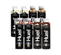 Huel Black Edition Nutritionally Complete Food Variety Pack (Chocolate, Vanilla, Iced Latte & Strawberry Banana) 8x 500ml