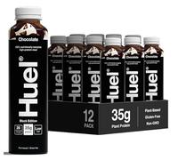 Huel Black Edition Ready-to-drink, 12 x 500ml Bottles, Protein Shakes, Chocolate Flavour, High Protein Drink, 35g Protein Per Bottle, Rich in Vitamin D, Fatty Acids, Calcium, Ready Meals