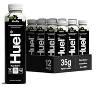 Huel Black Edition Ready-to-drink, 12 x 500ml Bottles, Protein Shakes, Vanilla Flavour, High Protein Drink, 35g Protein Per Bottle, Rich in Vitamin D, Fatty Acids, Calcium, Ready Meals