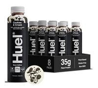 Huel Black Edition Ready-to-drink, 8 x 500ml Bottles, Protein Shakes, Cookies & Cream Flavour, High Protein Drink, 35g Protein Per Bottle, Rich in Vitamin D, Fatty Acids, Calcium, Ready Meals