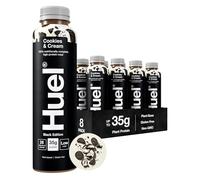 Huel Black Edition Ready-to-drink, 8 x 500ml Bottles, Protein Shakes, Cookies & Cream Flavour, High Protein Drink, 35g Protein Per Bottle, Rich in Vitamin D, Fatty Acids, Calcium, Ready Meals
