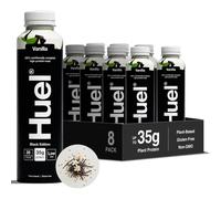 Huel Black Edition Ready-to-Drink Vanilla Flavour High Protein Drink 35g Protein Per Bottle Plant-Based Gluten-Free 8x 500ml bottles