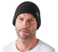 Huel Branded Beanie, Unisex, Cotton, Bamboo & Ay Tsao Blend, Plant-Based Dye, Soft & Quick-Drying Black
