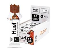Huel Complete Nutrition Bar | Chocolate Caramel | High Protein Plant-based Protein Bars | Low Sugar | High Fibre | (12x 51g Bars)