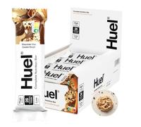 Huel Complete Nutrition Bar, 12 x 55g Bars, Chocolate Chip Cookie Dough, High Protein Bar, Plant-Based Protein Bars, Low Sugar, High Fibre, High Protein Snack with Vegan Chocolate, Under 200 Calories