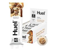 Huel Complete Nutrition Bar, 12 x 55g Bars, Chocolate Chip Cookie Dough, High Protein Bar, Plant-Based Protein Bars, Low Sugar, High Fibre, High Protein Snack with Vegan Chocolate, Under 200 Calories