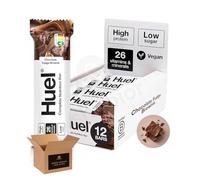 Huel Complete Nutrition Bar High Protein Plant Based Healthy Snack, Keto Bar, Low Sugar, High Fibre, Vegan Dark Chocolate Bar Flavours, Under 200 Calories | (Chocolate Fudge Brownie 55g - Pack 12)