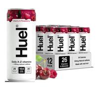 Huel Daily A-Z Vitamins Energy Drink, 12 x 330ml Cans, Cherry & Raspberry Sparkl