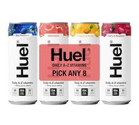 Huel Daily A-Z Vitamins Energy Drink, Pick any 8 x 330ml Cans, Choose from Blue Raspberry, Cherry & Raspberry, Pineapple & Mango, Watermelon, Low Calorie, Caffeine Boost