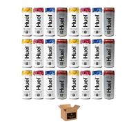 Huel Daily A-Z Vitamins Energy Drink, Variety Flavor Sparkling Multivitamin, No Sugar 26 Vitamins, 100mg Natural Caffeine, 925mg Electrolytes | Low Calorie Vegan (Pack 24, Mix Assorted)