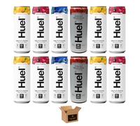 Huel Daily A-Z Vitamins Energy Drink, Variety Flavor Sparkling Multivitamin, No Sugar 26 Vitamins, 100mg Natural Caffeine, 925mg Electrolytes | Low Calorie Vegan (Pack 12, Mix Assorted)