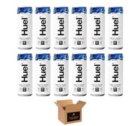 Huel Daily A-Z Vitamins Energy Drink, Variety Flavor Sparkling Multivitamin, No Sugar 26 Vitamins, 100mg Natural Caffeine, 925mg Electrolytes | Low Calorie Vegan (Pack 12, Blue Raspberry)