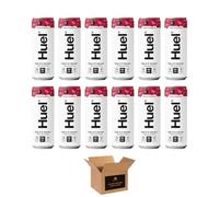 Huel Daily A-Z Vitamins Energy Drink, Variety Flavor Sparkling Multivitamin, No Sugar 26 Vitamins, 100mg Natural Caffeine, 925mg Electrolytes | Low Calorie Vegan (Pack 12, Cherry & Raspberry)
