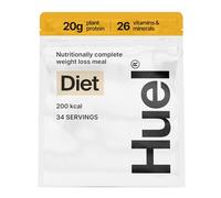 Huel Diet Powder Banana Flavour, Complete Weight Loss Meal Replacement Shake, 200 Calories per Serving, 20g Vegan Protein, High Fibre, Low Fat, with 26 Vitamins & Minerals, Low Calorie Protein Powder