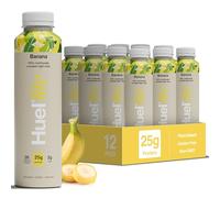 Huel Lite Ready to Drink, 12 x 500ml Bottles, 25g Banana Flavour Protein Shake, 190 Calories Meal Replacement Shake, Low Sugar, High Fibre, Vegan Protein Drinks with 26 Vitamins & Minerals