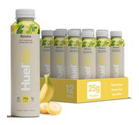 Huel Lite Ready to Drink, 12 x 500ml Bottles, 25g Banana Flavour Protein Shake, 190 Calories Meal Replacement Shake, Low Sugar, High Fibre, Vegan Protein Drinks with 26 Vitamins & Minerals