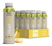 Huel Lite Ready to Drink, 12 x 500ml Bottles, 25g Banana Flavour Protein Shake, 190 Calories Meal Replacement Shake, Low Sugar, High Fibre, Vegan Pro