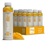Huel Lite Ready to Drink, 12 x 500ml Bottles, Mango Flavour 25g Protein Shake, 190 Calories Meal Replacement Shake, Low Sugar, High Fibre, Vegan Protein Drinks with 26 Vitamins & Minerals