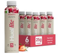 Huel Lite Ready to Drink 500ml Bottle (Pack of 6), Strawberry Flavour 25g Protein Shake, 190 Calories Meal Replacement Shake, Low Sugar, High Fibre, Vegan Protein Drinks with 26 Vitamins & Minerals