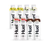 Huel Nutritionally Complete Food Variety Pack (Chocolate, Banana, Vanilla & Strawberries & Cream) 8x 500ml
