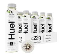 Huel Ready-to-Drink | Vanilla Meal Replacement Drink High Protein Nutritionally Complete, Low Sugar, Fiber, Plant Based, Vegan, Healthy 20g Per Bottle, 16.9 Fl Oz (12 Pack),5997.51 Milliliters