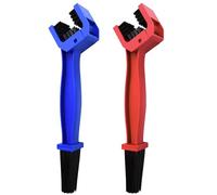 HUELE Bike or Motorcycle Chain Washer Cleaning Brush 2 Pcs (ColorÅ’Blue and Red)