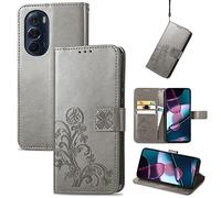 Hülle® 3D Relief Patterns Flip Wallet Case Compatible for Motorola Edge X30 (Pattern 1)