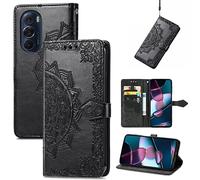 Hülle® 3D Relief Patterns Flip Wallet Case Compatible for Motorola Edge X30 (Pattern 5)