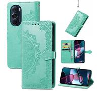 Hülle® 3D Relief Patterns Flip Wallet Case Compatible for Motorola Edge X30 (Pattern 6)