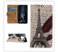 Hülle® 3D Relief Patterns Flip Wallet Case for OnePlus 7T (Pattern 1)