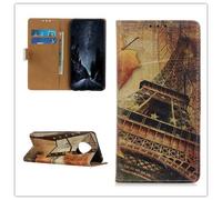 Hülle® 3D Relief Patterns Flip Wallet Case for OnePlus 7T (Pattern 2)