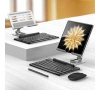 Hülle Case for Find N5 Keyboard + 360°Rotating Folding Phone Stand + Mouse + Pen,Foldable Phone Holder for Oppo Find N5(2)