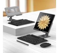 Hülle Case for Find N5 Keyboard + 360°Rotating Folding Phone Stand + Mouse + Pen,Foldable Phone Holder for Oppo Find N5(1)