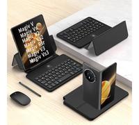 Hülle Case for Magic V2 Keyboard + Mouse + Adjustable Hinge Flip Folio + Stylus,Universal Book Cover Keyboard Kit for Honor Magic V2(2)