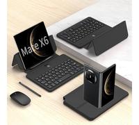 Hülle Case for Mate X6 Keyboard + Mouse + Adjustable Hinge Flip Folio + Stylus,Universal Book Cover Keyboard Kit for Huawei Mate X6(1)