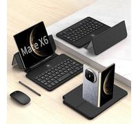Hülle Case for Mate X6 Keyboard + Mouse + Adjustable Hinge Flip Folio + Stylus,Universal Book Cover Keyboard Kit for Huawei Mate X6(2)