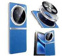 Hülle Case for X200 Pro Cover Metal Frame Premium Leather,Slim Bumper Lens Cap Shell for vivo X200 Pro(4)