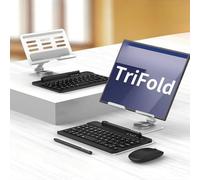 Hülle Case for Z TriFold Keyboard + 360°Rotating Folding Phone Stand + Mouse + Pen,Foldable Phone Holder for Samsung Galaxy Z TriFold(2)