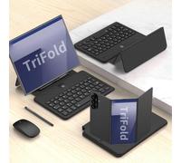 Hülle Case for Z TriFold Keyboard + Mouse + Adjustable Hinge Flip Folio + Stylus,Universal Book Cover Keyboard Kit for Samsung Galaxy Z TriFold(2)